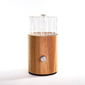 NOVA Ezy Waterless Essential Oil Diffuser | Hand-Blown Glass & Natural Wood
