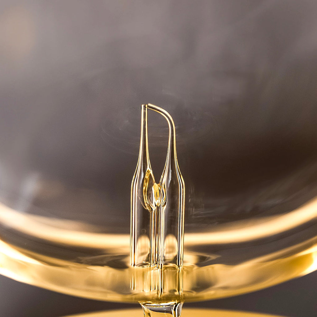 NOVA Ezy Waterless Essential Oil Diffuser | Hand-Blown Glass & Natural Wood